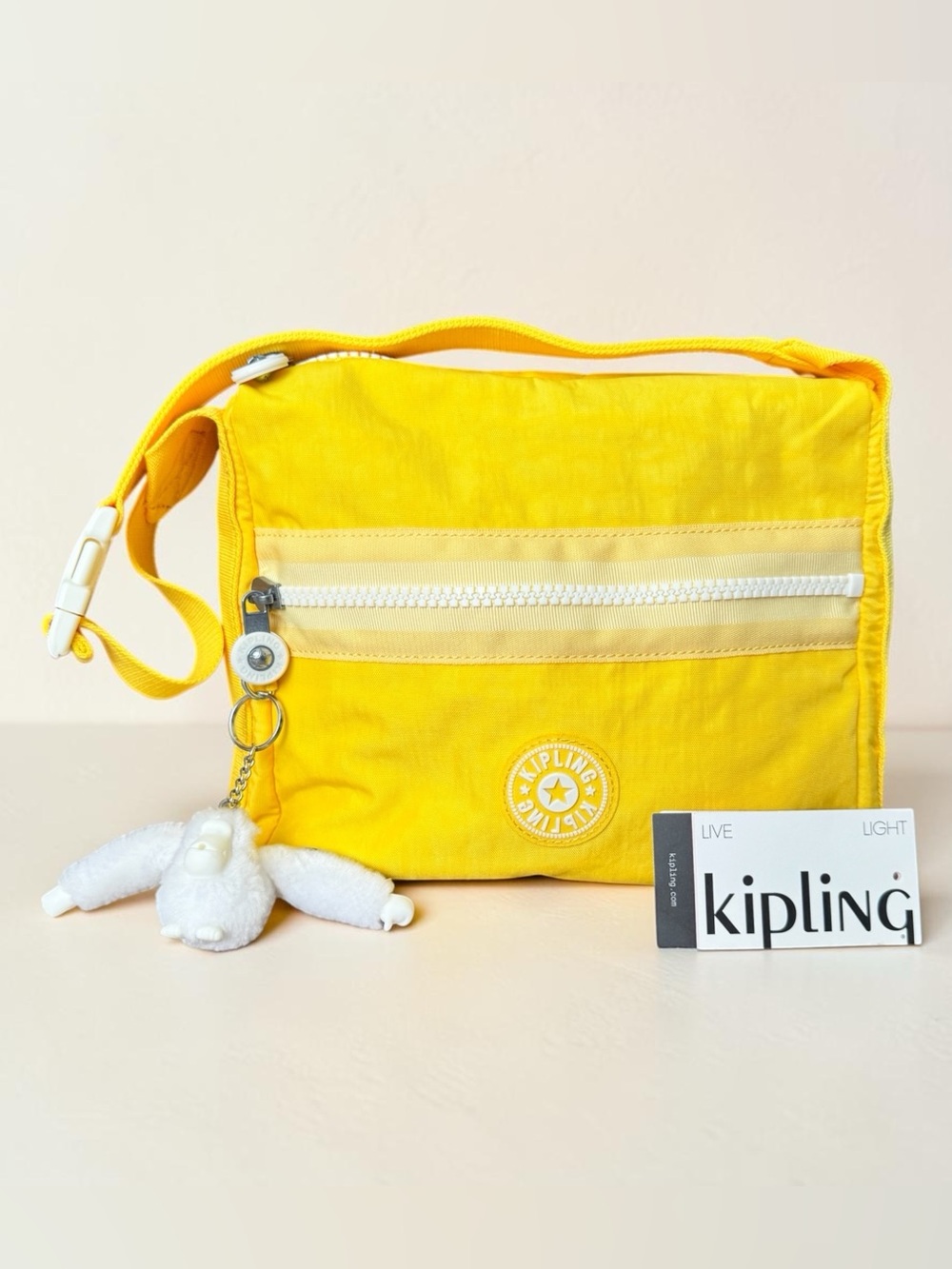 Kipling retro sunny yellow handbag